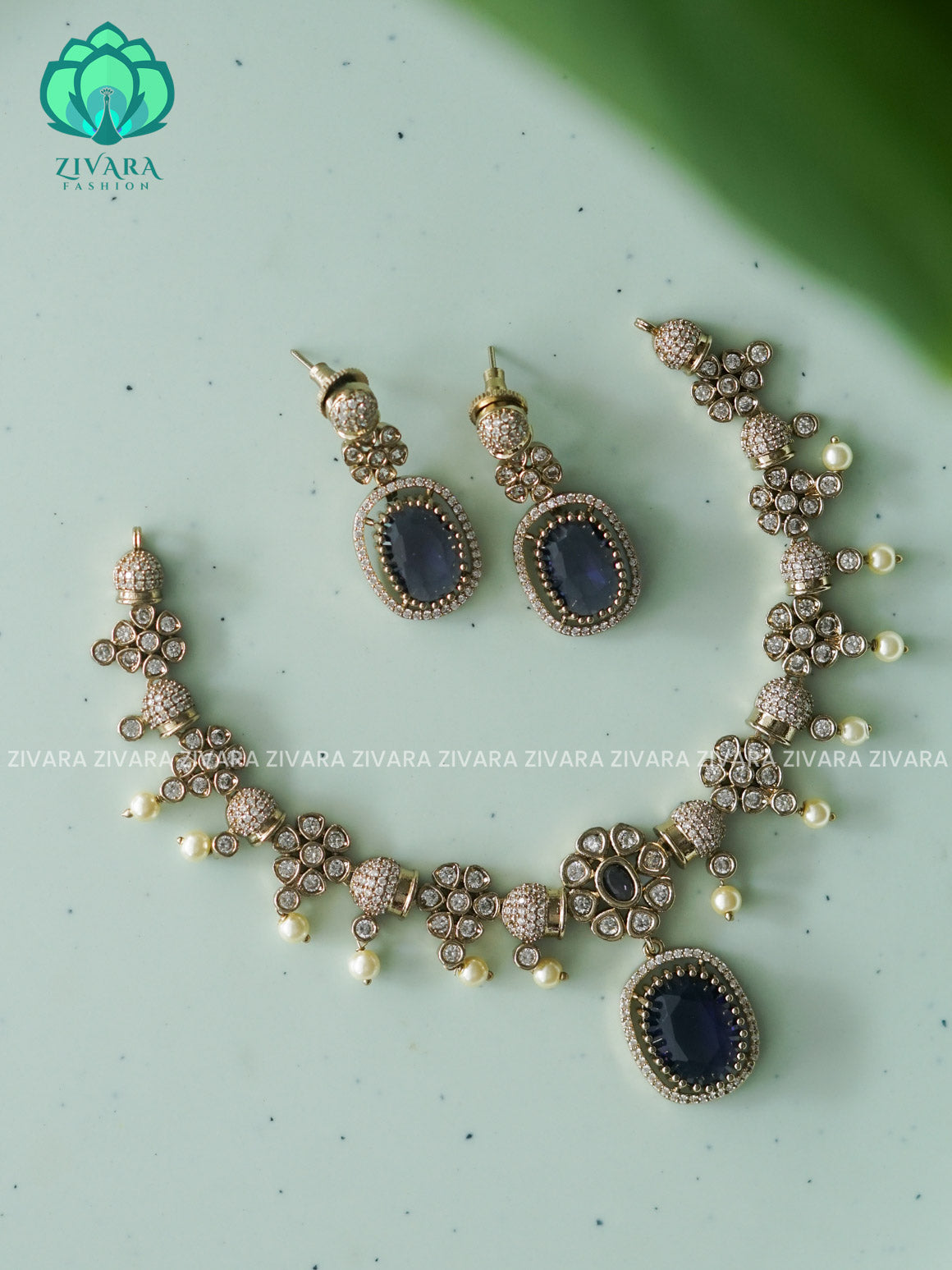 PURPLE - stylish and minimal elegant neckwear with earrings- Zivara Fashion