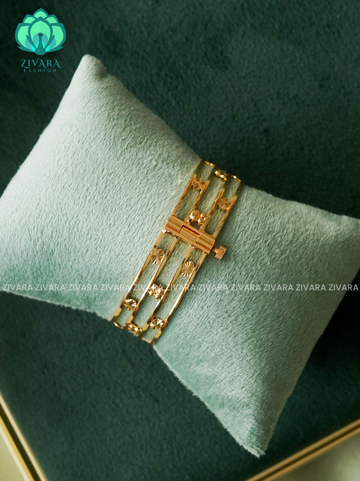 1 piece gold polish screw type  - Premium quality daily use bangles - Zivara fashion