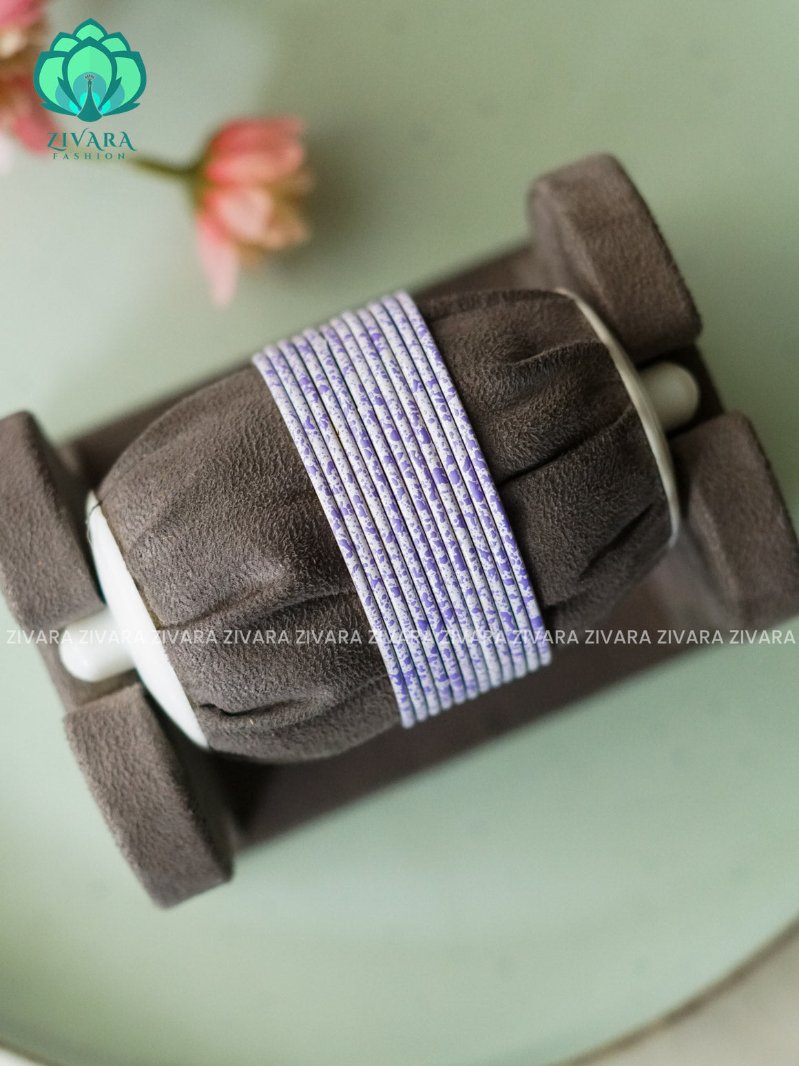 12 PIECE MARBLE FINISH COLOURFUL METAL BANGLES - latest jewellery collection- Zivara Fashion