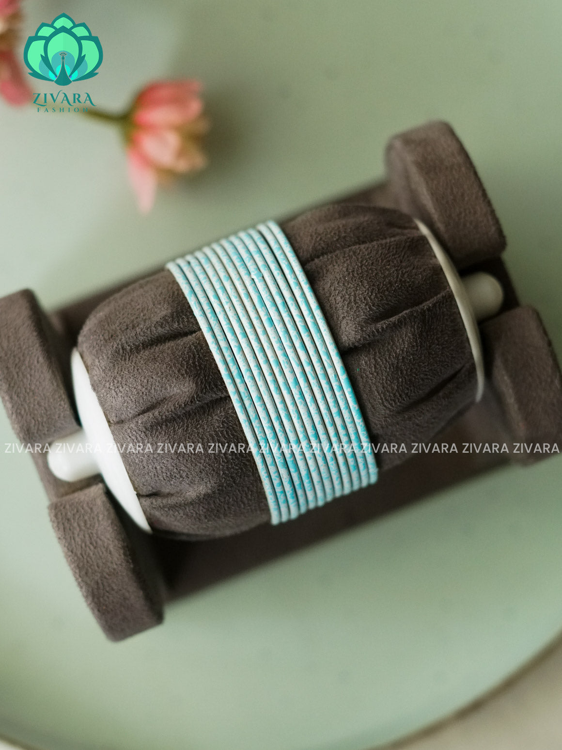 12 PIECE MARBLE FINISH COLOURFUL METAL BANGLES - latest jewellery collection- Zivara Fashion