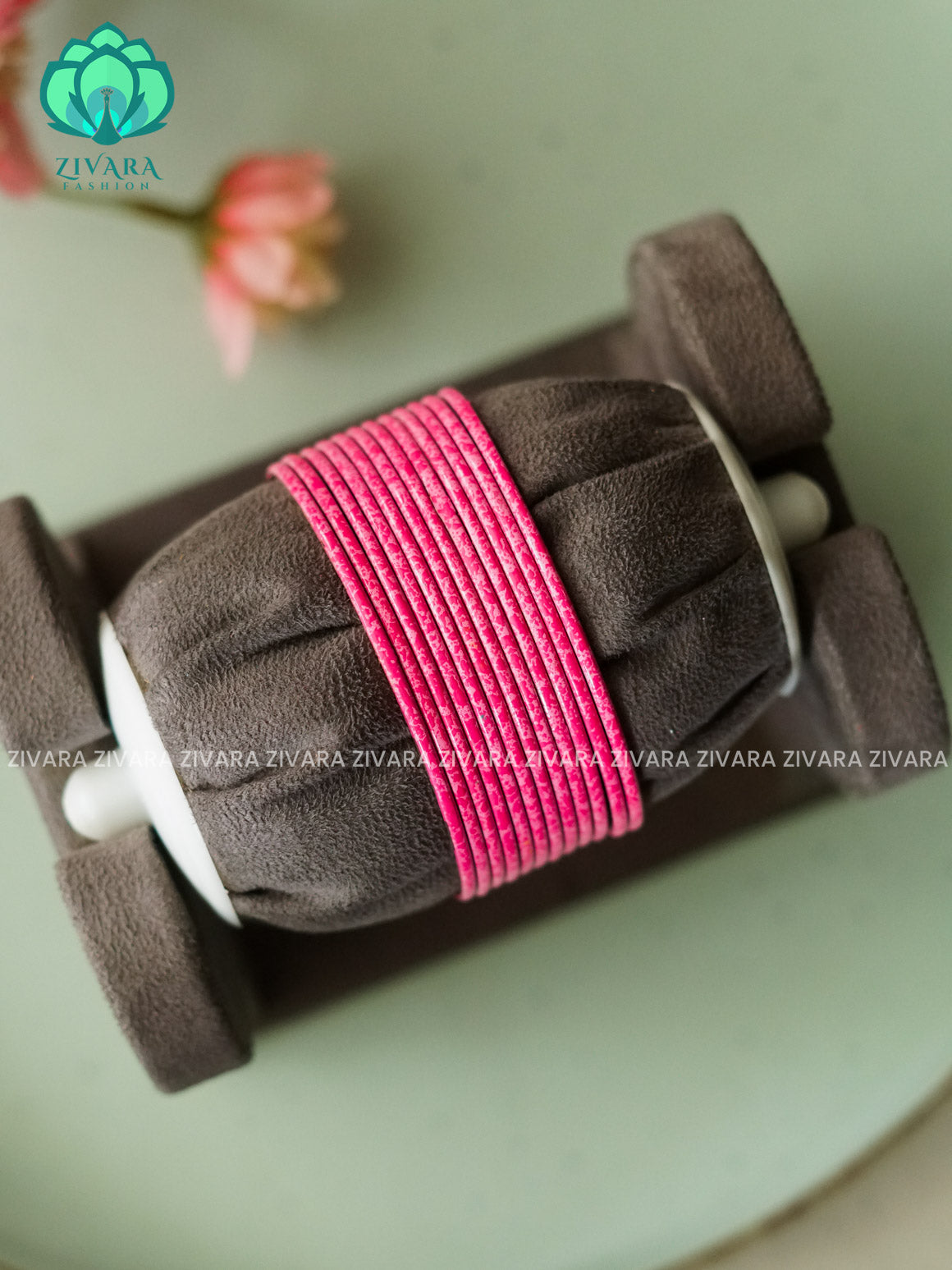 12 PIECE MARBLE FINISH COLOURFUL METAL BANGLES - latest jewellery collection- Zivara Fashion