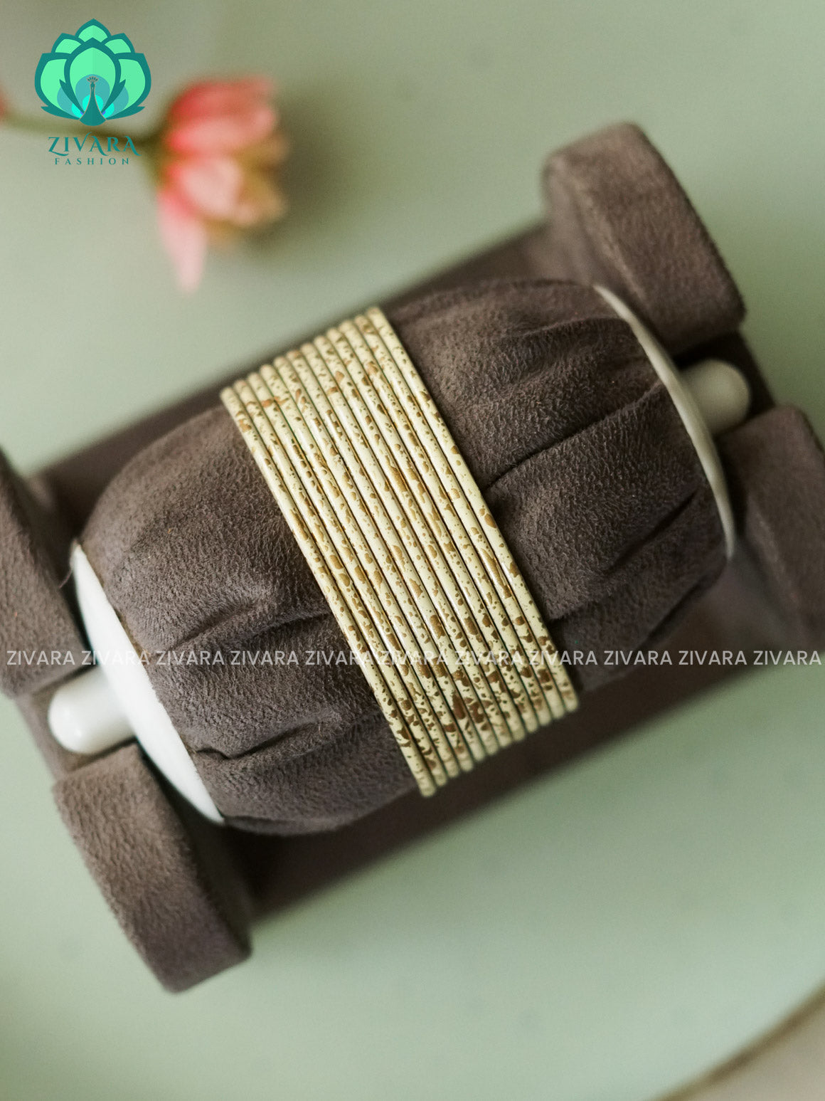 12 PIECE MARBLE FINISH COLOURFUL METAL BANGLES - latest jewellery collection- Zivara Fashion