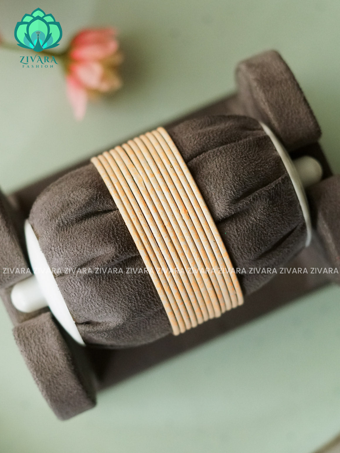 12 PIECE MARBLE FINISH COLOURFUL METAL BANGLES - latest jewellery collection- Zivara Fashion