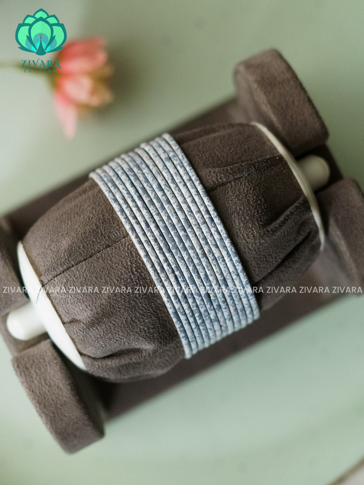 12 PIECE MARBLE FINISH COLOURFUL METAL BANGLES - latest jewellery collection- Zivara Fashion