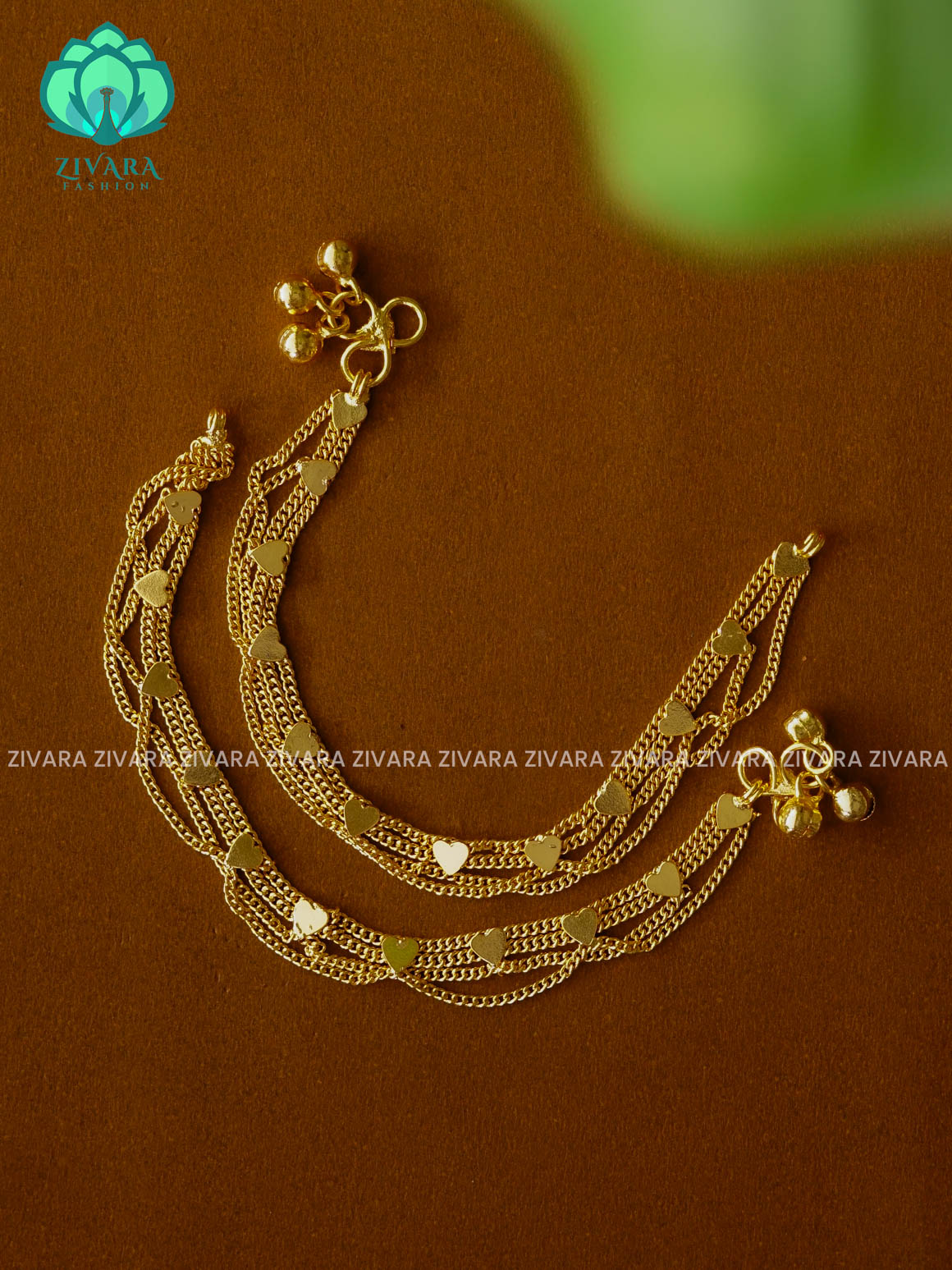 EXCLUSIVE PLAIN GOLD DAILY  wear anklets (6 inch approx )for kids- latest jewellery- ZIVARA FASHION