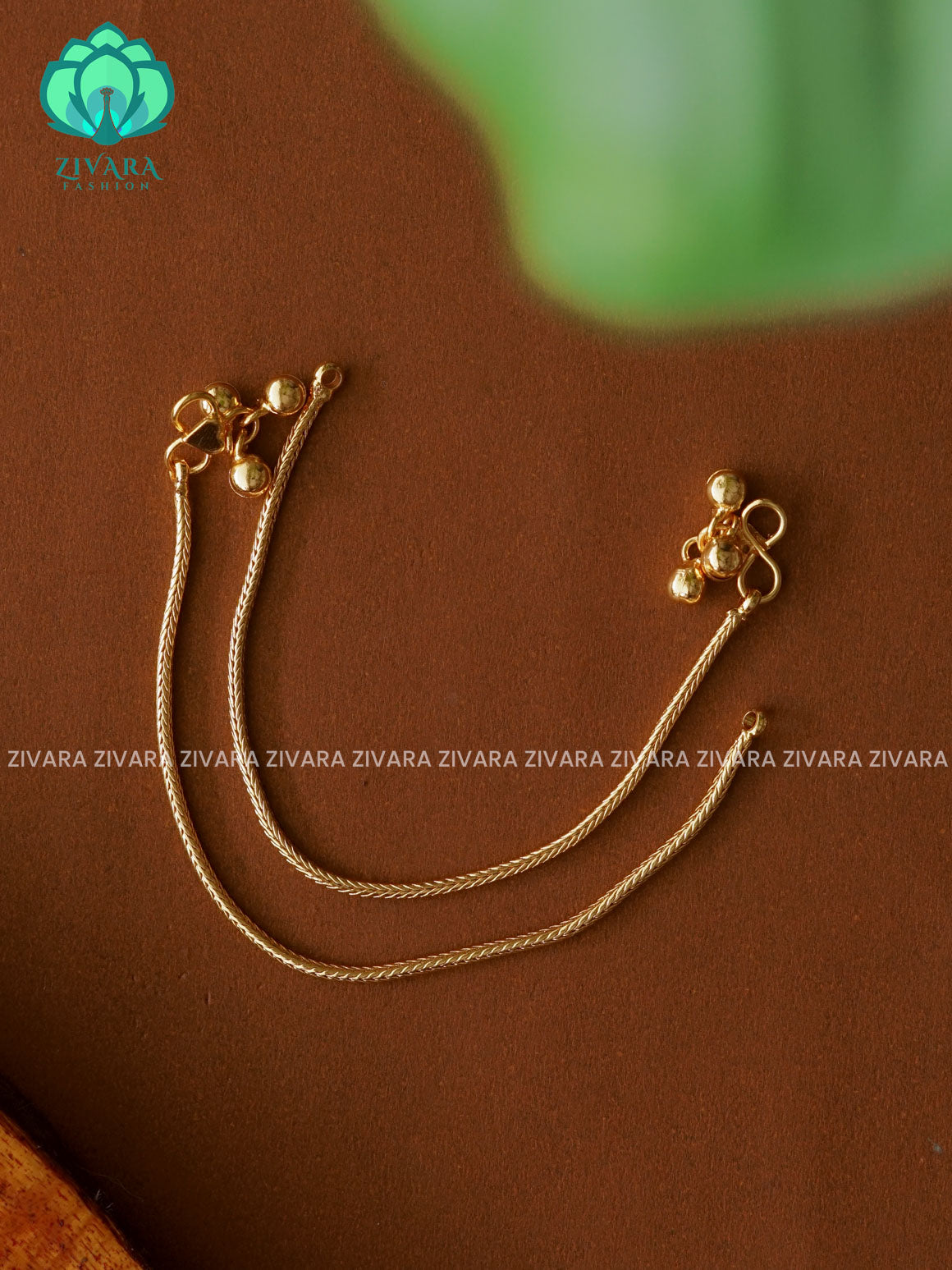 EXCLUSIVE PLAIN GOLD DAILY  wear anklets (6 inch approx )for kids- latest jewellery- ZIVARA FASHION