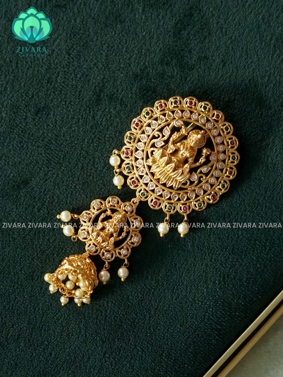 TEMPLE JADABILLAI  - TRADITIONAL HAIR ACCESSORIES - ZIVARA FASHION