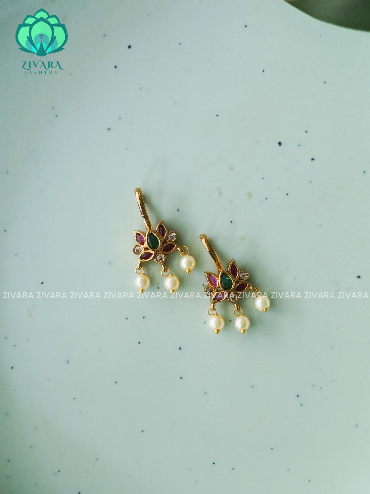 Lotus  motif bugadi - latest jewellery collection- zivara fashion