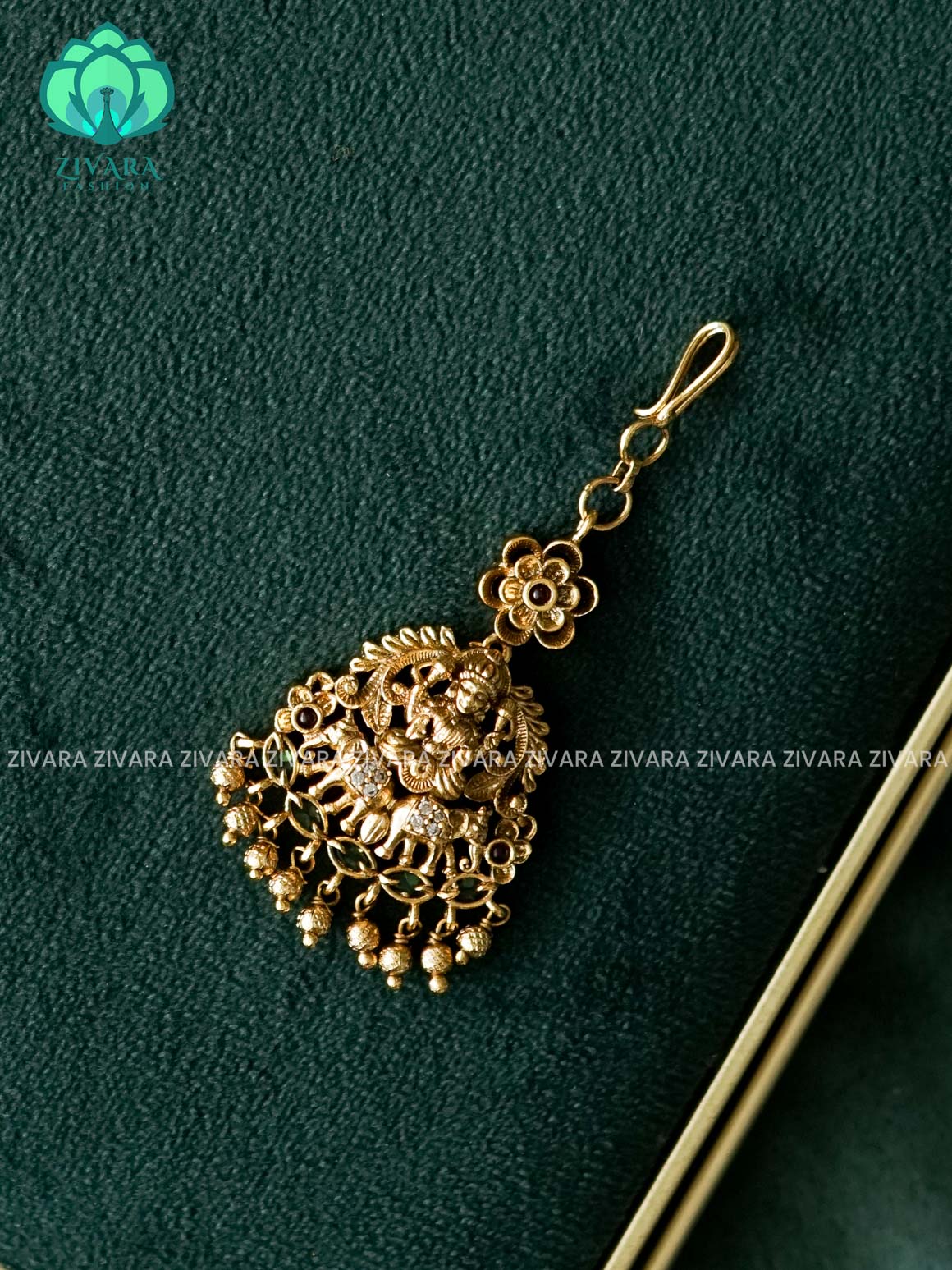 REAL KEMP TIKKA/CHUTTI -  bridal head accessory- latest bridal collection - Zivara fashion