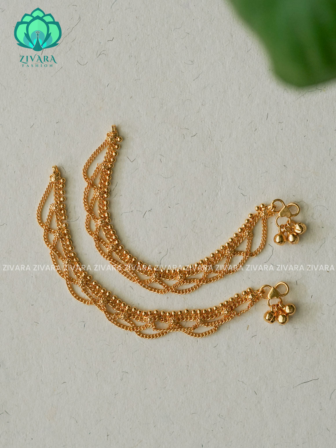 EXCLUSIVE GOLD DAILY  wear anklets (6 inch approx )for kids- latest jewellery- ZIVARA FASHION