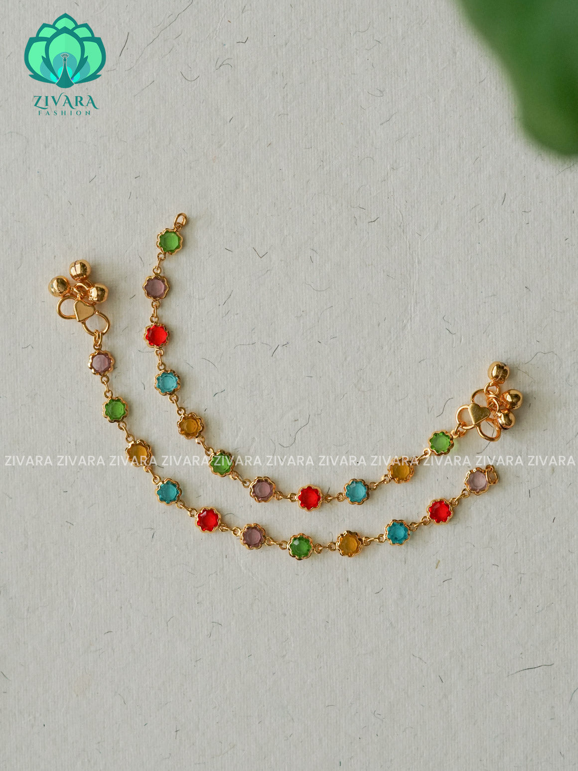 EXCLUSIVE GOLD DAILY  wear anklets (6 inch approx )for kids- latest jewellery- ZIVARA FASHION