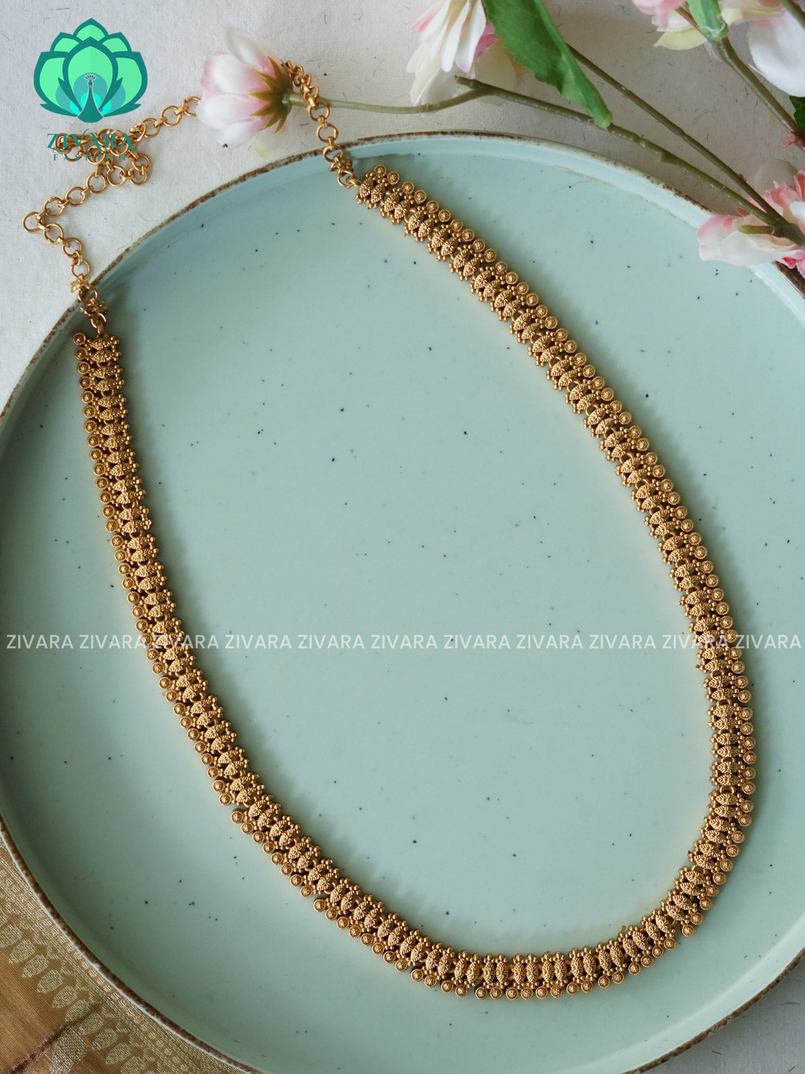 2 IN 1 HIPCHAIN CUM HAARAM - NORMAL MATTE Latest South indian budget friendly collection- Zivara FashioN