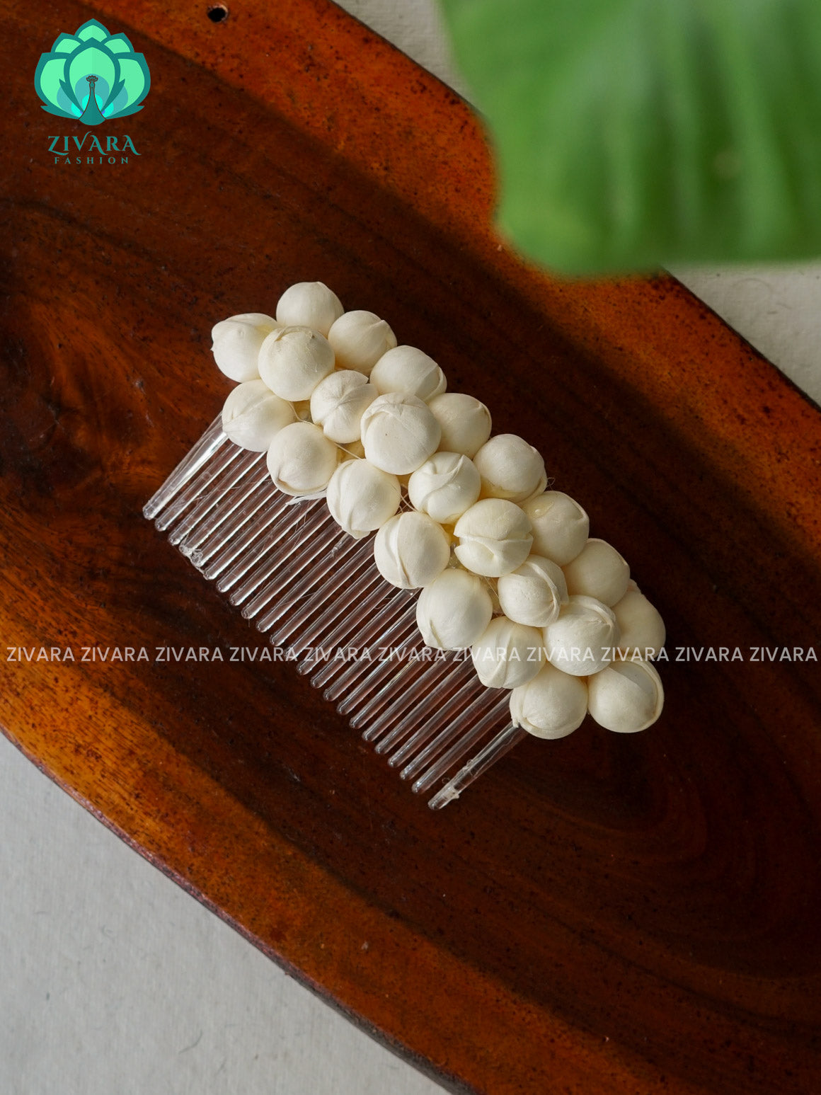 5 INCH COMB  - TRENDING JASMINE LOOK ALIKE - REUSABLE HAIR ACCESSORIES-ZIVARA FASHION