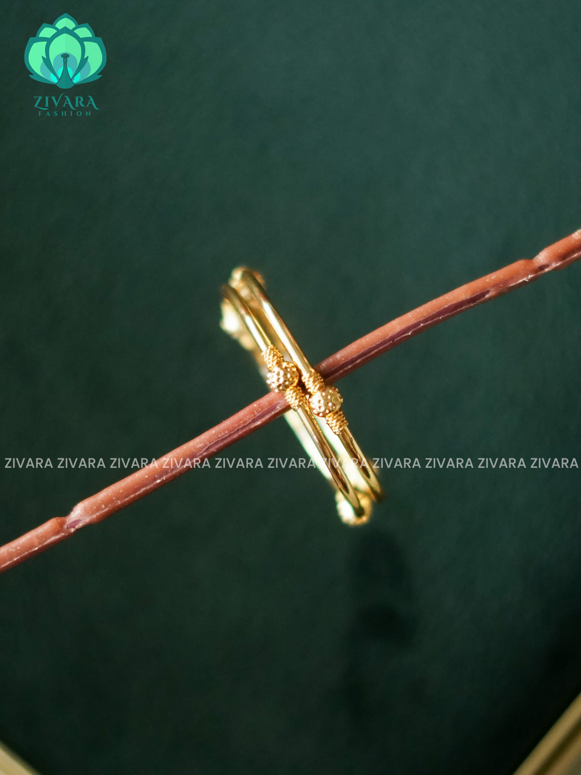 2 PIECE GOLD LOOK ALIKE KIDS EXCLUSIVE BANGLES - ZIVARA FASHION
