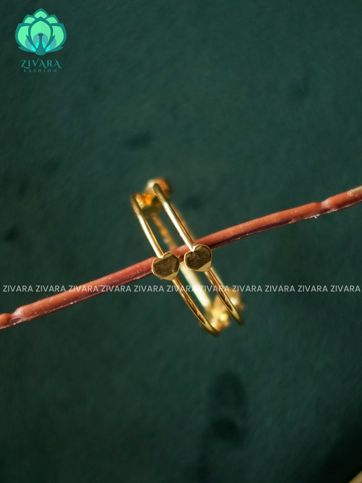 2 PIECE GOLD LOOK ALIKE KIDS EXCLUSIVE BANGLES - ZIVARA FASHION