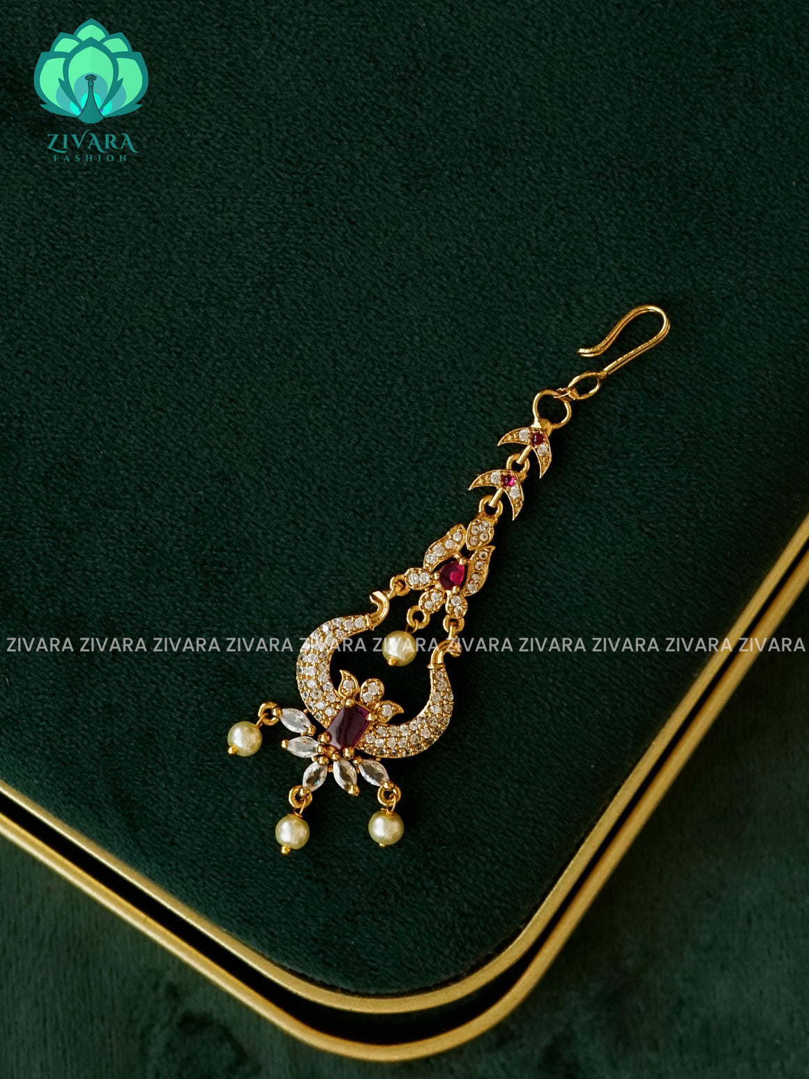 MOTIF FREE TIKKA -  bridal head accessory- latest bridal collection - Zivara fashion