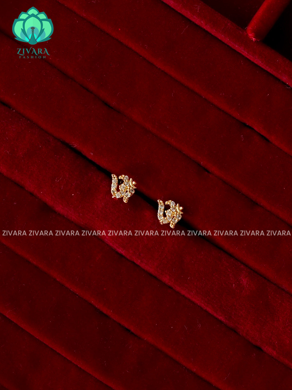 ZYRA- OM-VERY SMALL SIZE MULTI USAGE SCREW TYPE STUDS  - latest jewellery collection- zivara fashion