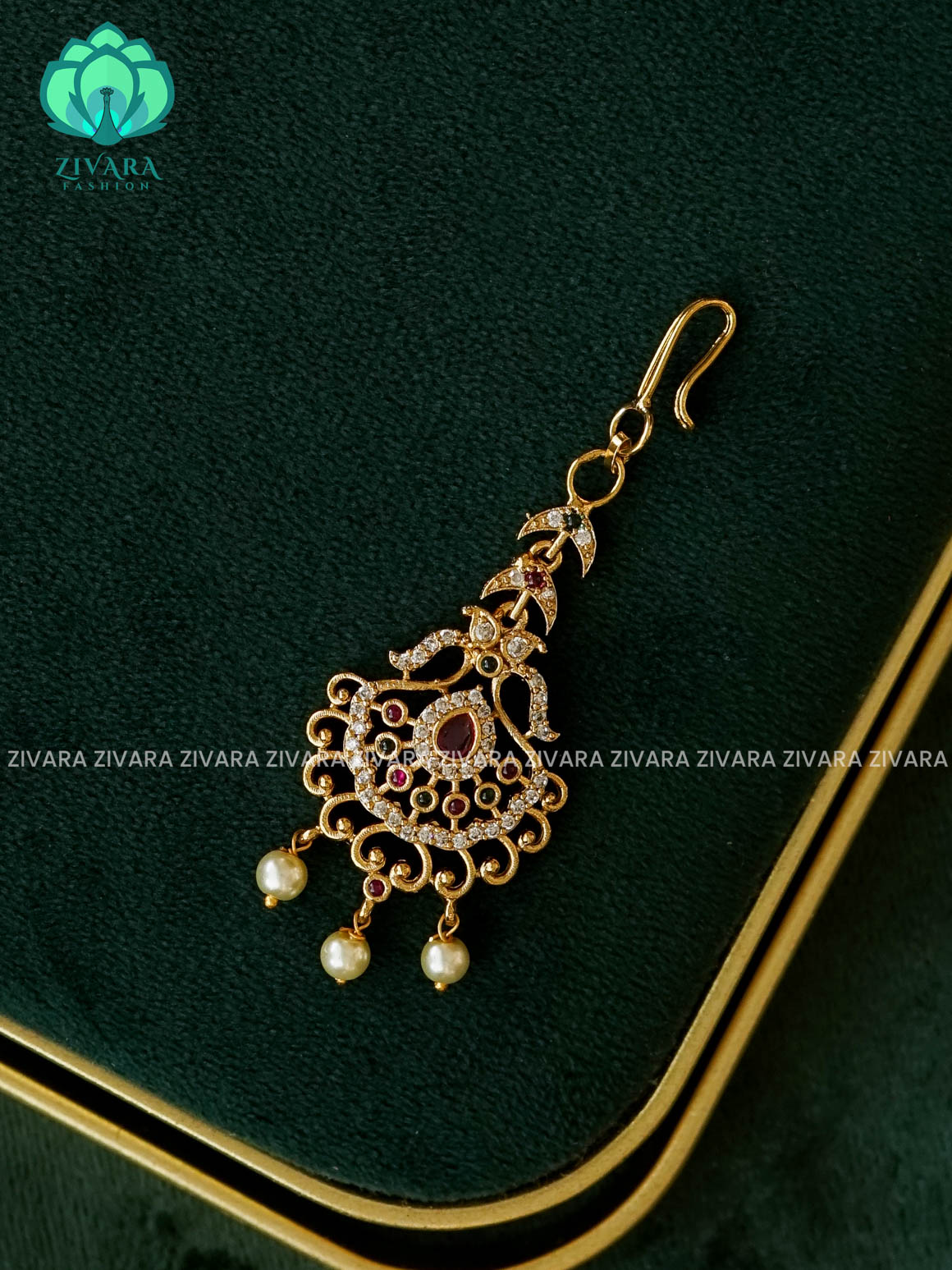 MOTIF FREE TIKKA -  bridal head accessory- latest bridal collection - Zivara fashion