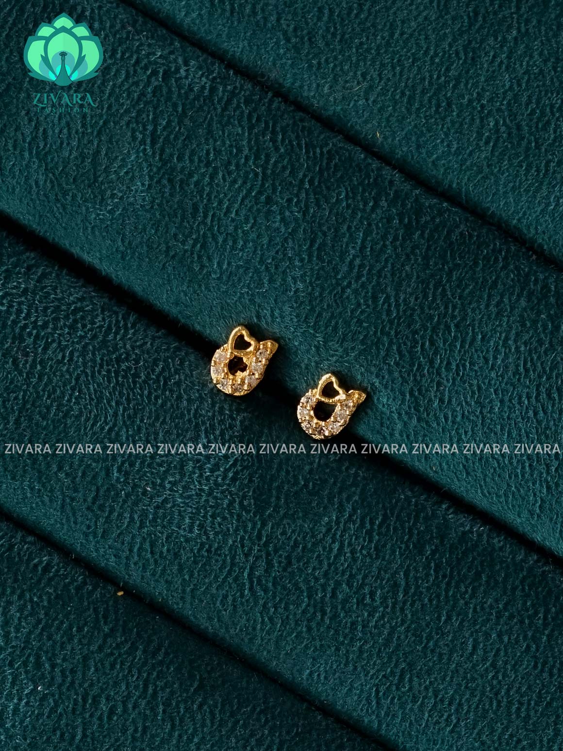 ZYRA- tulip bud -VERY SMALL SIZE MULTI USAGE SCREW TYPE STUDS  - latest jewellery collection- zivara fashion