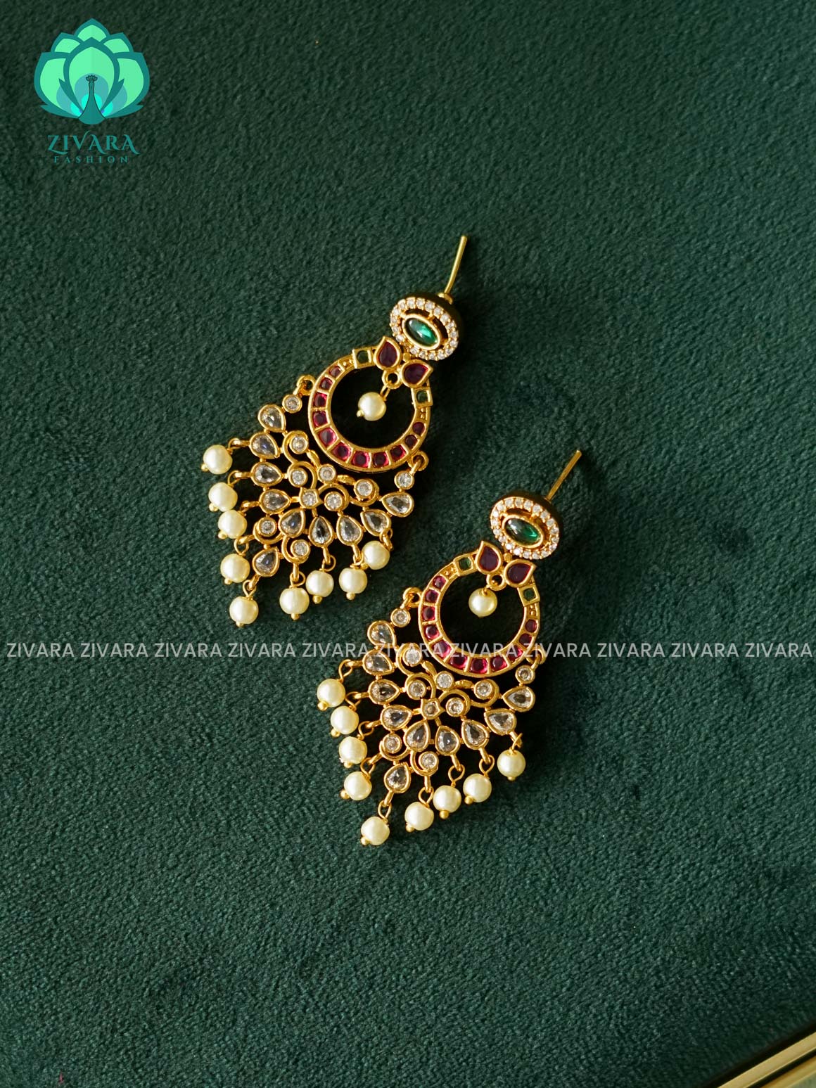 DIYA- SMALL SIZE BEAUTIFUL FESTIVE  BALI -PREMIUM MATTE- latest jewellery collection- zivara fashion