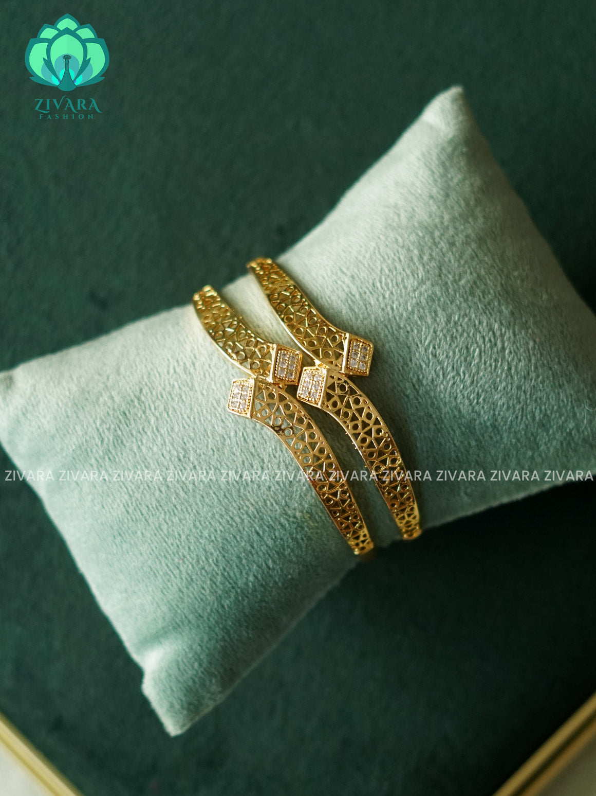 2 PIECE GOLD POLISH SIMPLE BANGLES - Premium quality daily use bangles - Zivara fashion