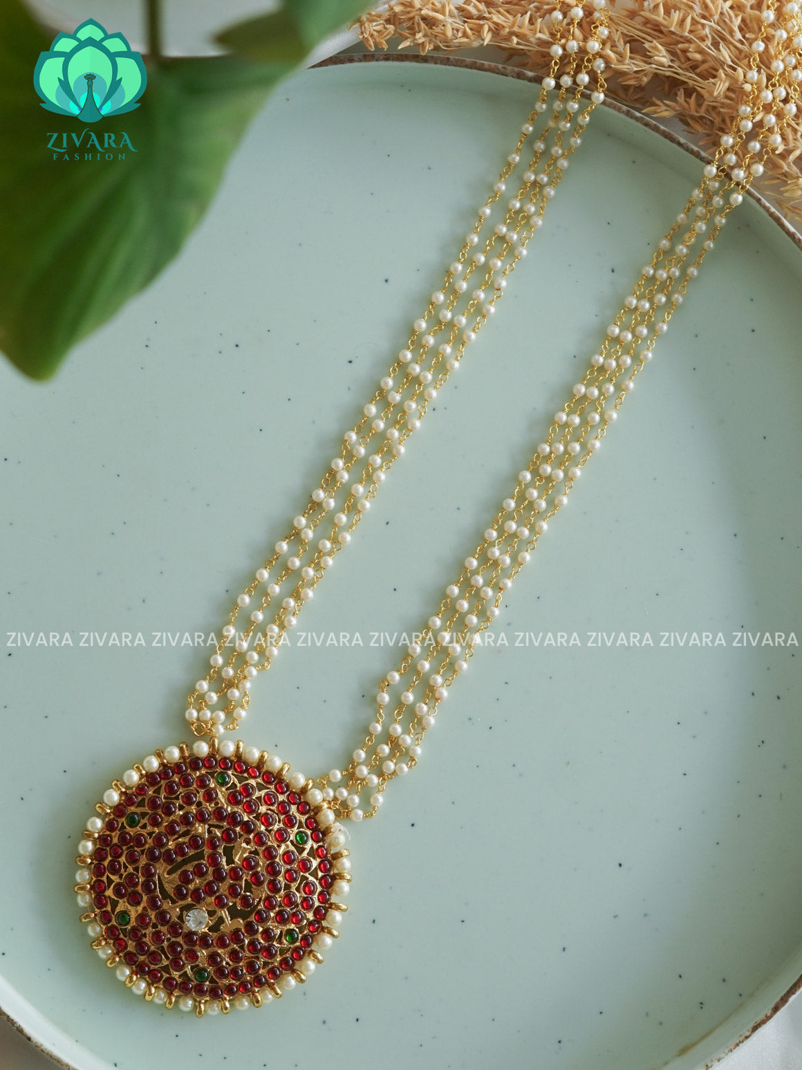 RED AND GREEN - THARUNA  HANDMADE LONG NECKWEAR- latest kemp dance jewellery collection