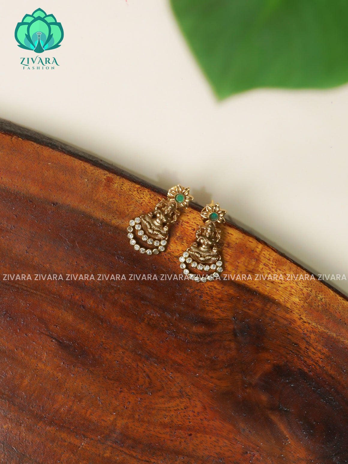 SMALL TEMPLE- TRADITIONAL PREMIUM STUDS- latest jewellery collection- zivara fashion