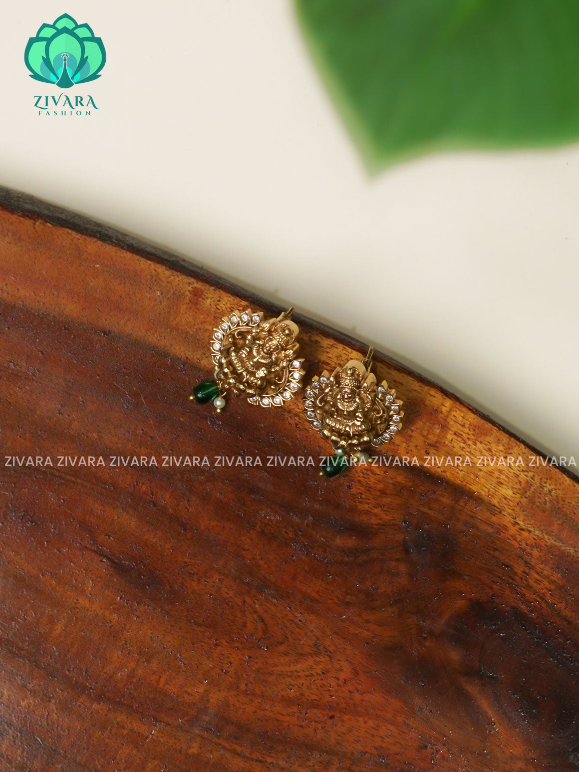 TEMPLE STUDS SMALL SIZE - TRADITIONAL PREMIUM MATTE  polish BALI- latest jewellery collection- zivara fashion