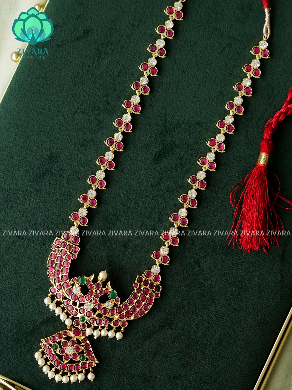 MATHANGI- HAARAM- REAL KEMP BHARATHANATYAM DANCE PREMIUM JEWELLERY
