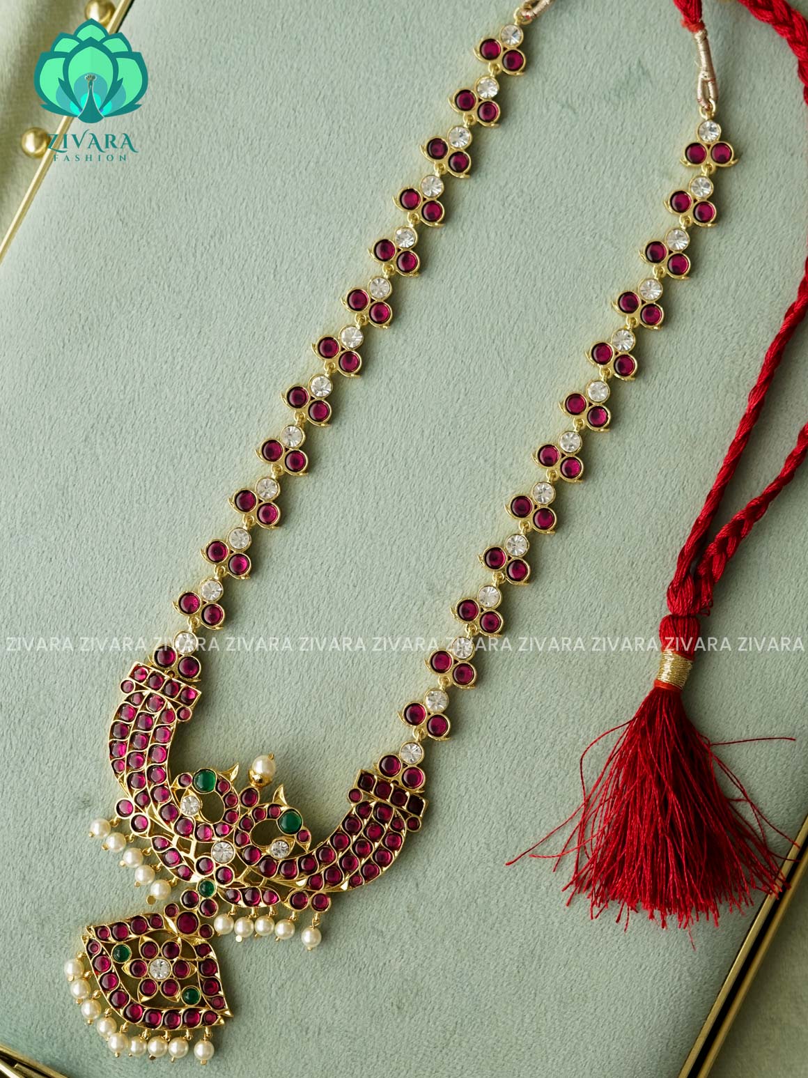 MATHANGI- HAARAM- REAL KEMP BHARATHANATYAM DANCE PREMIUM JEWELLERY