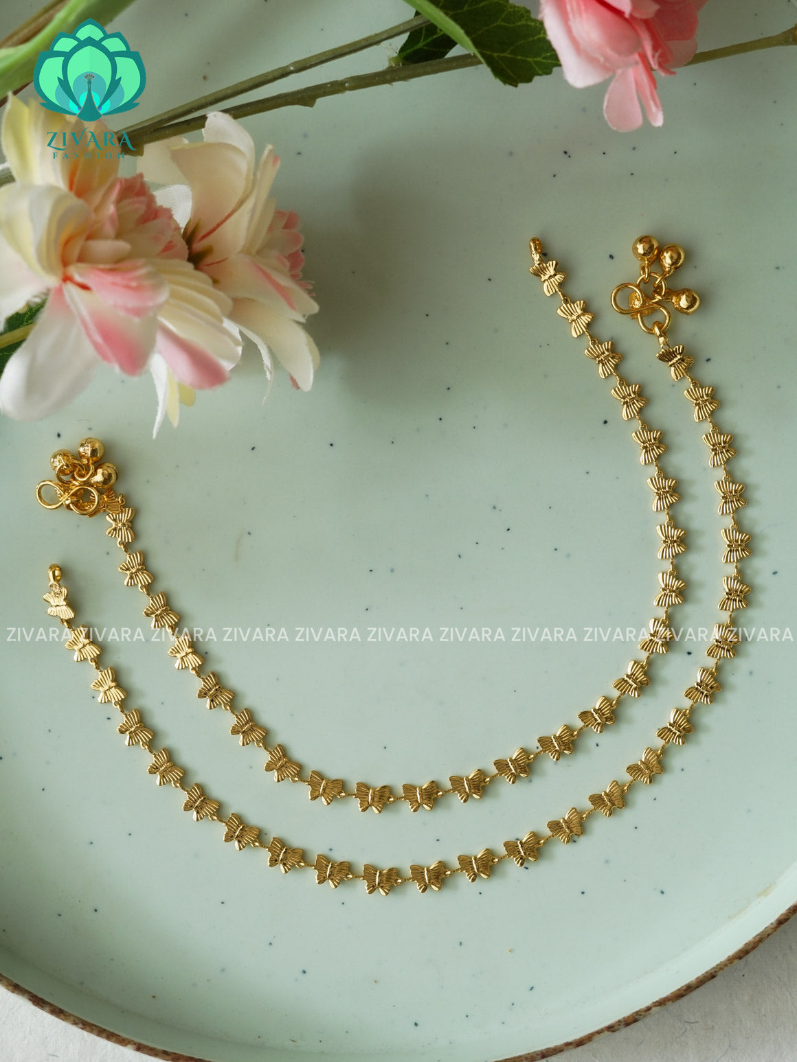 Trending 10.5 inch anklets for women- latest jewellery- ZIVARA FASHION