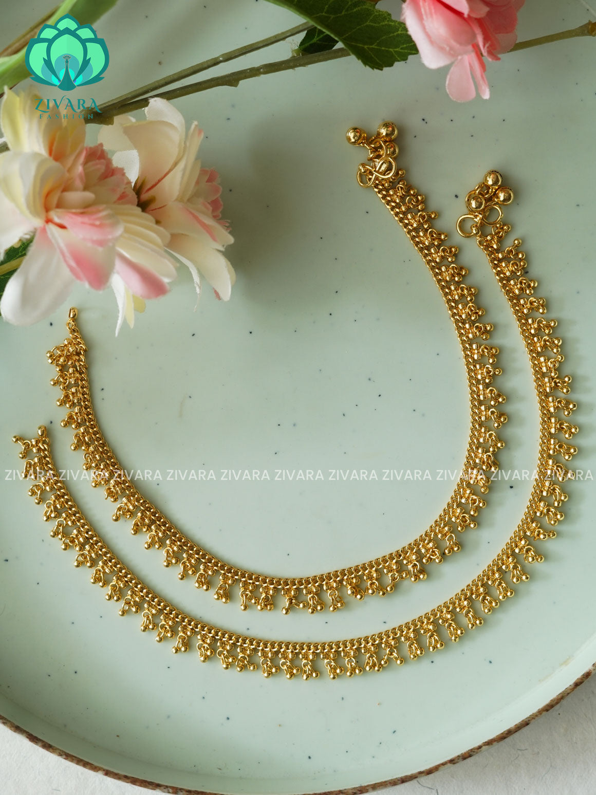 Trending 10.5 inch anklets for women- latest jewellery- ZIVARA FASHION