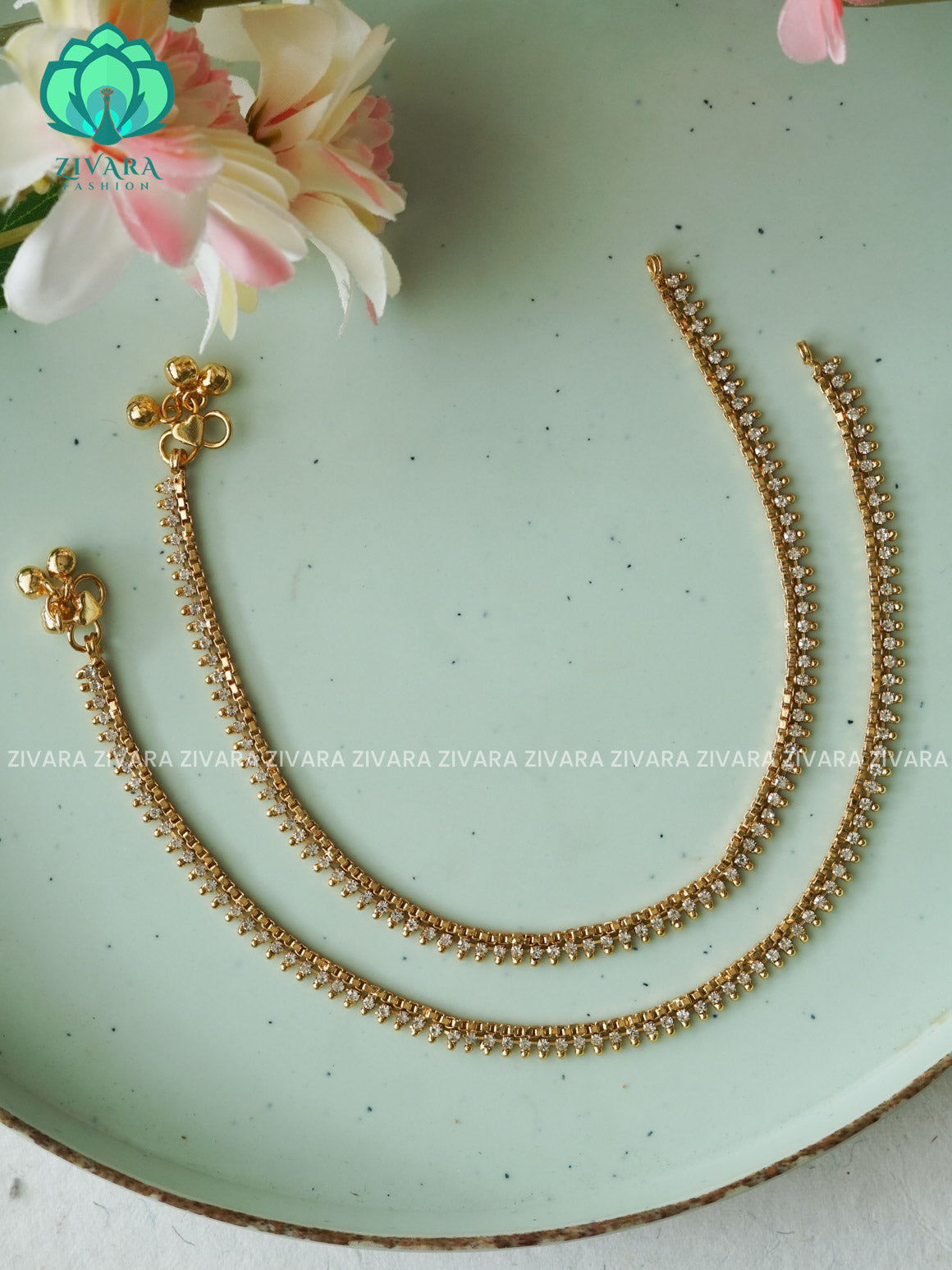 Trending 10.5 inch anklets for women- latest jewellery- ZIVARA FASHION