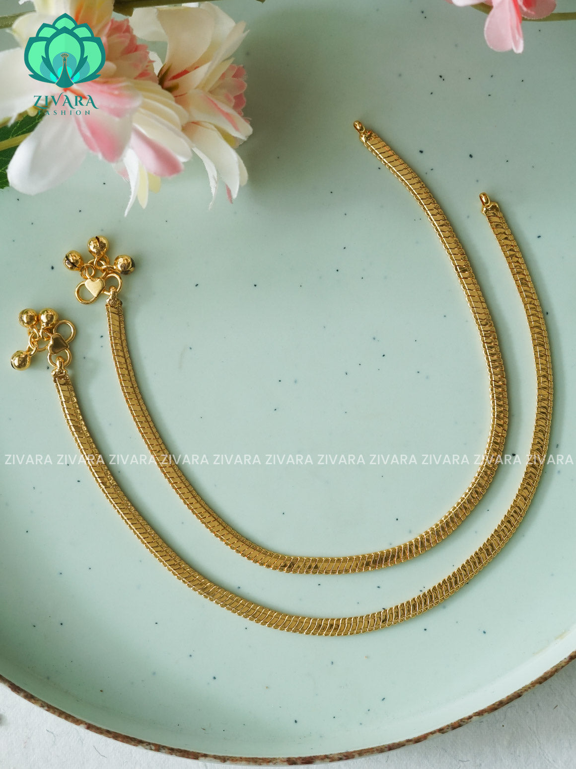 Trending 10.5 inch anklets for women- latest jewellery- ZIVARA FASHION