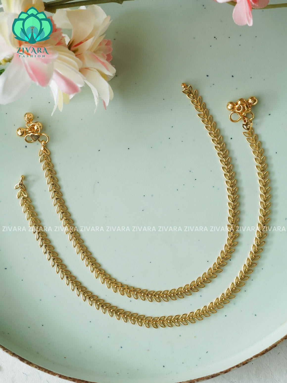 Trending 10.5 inch anklets for women- latest jewellery- ZIVARA FASHION