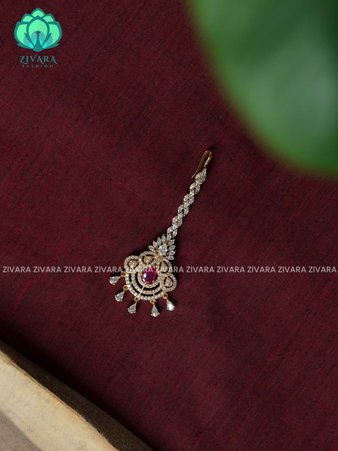 Bridal maang tikka, chutti- bridal head accessory- latest bridal collection - Zivara fashion