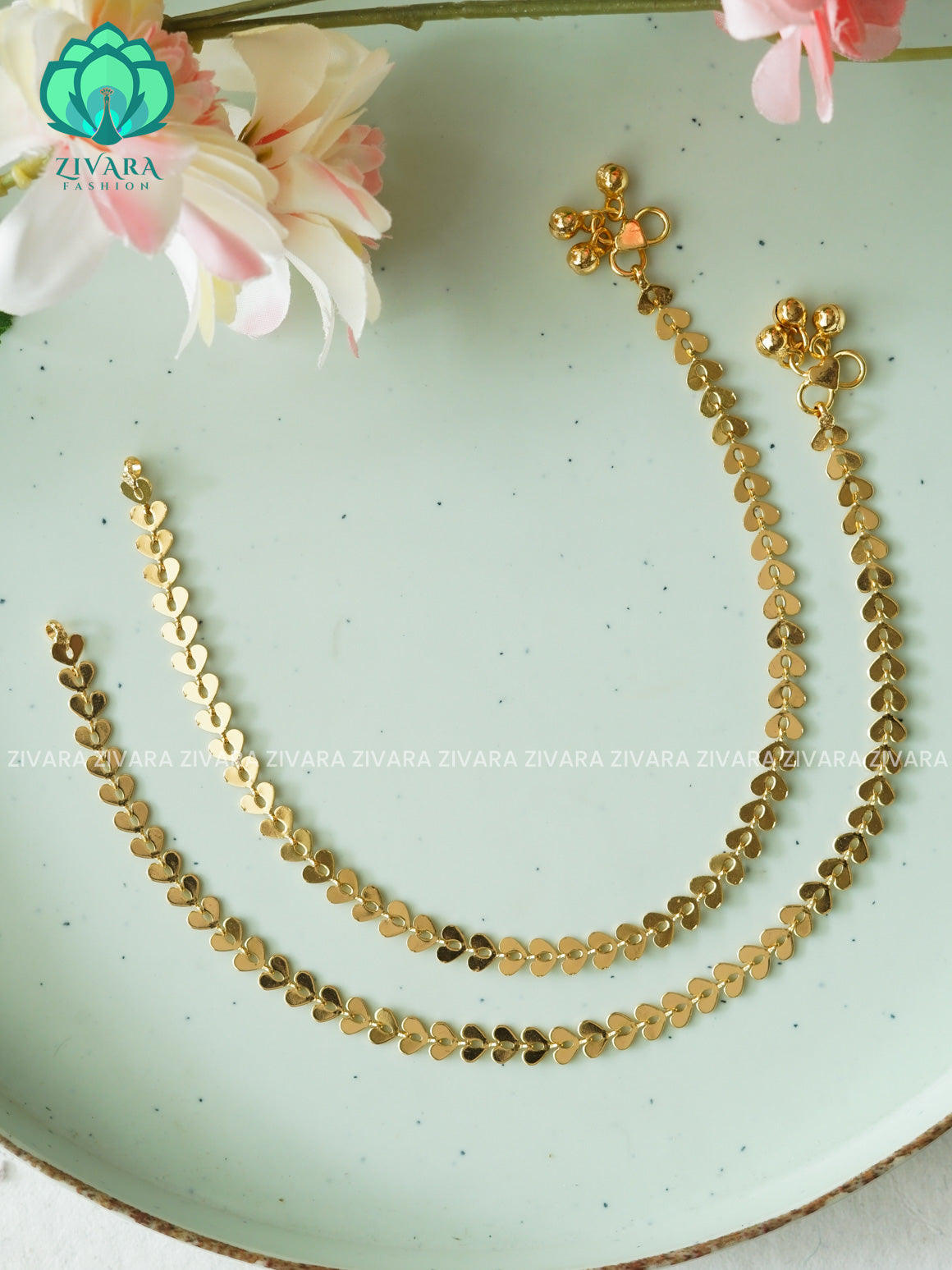 Trending 10.5 inch anklets for women- latest jewellery- ZIVARA FASHION