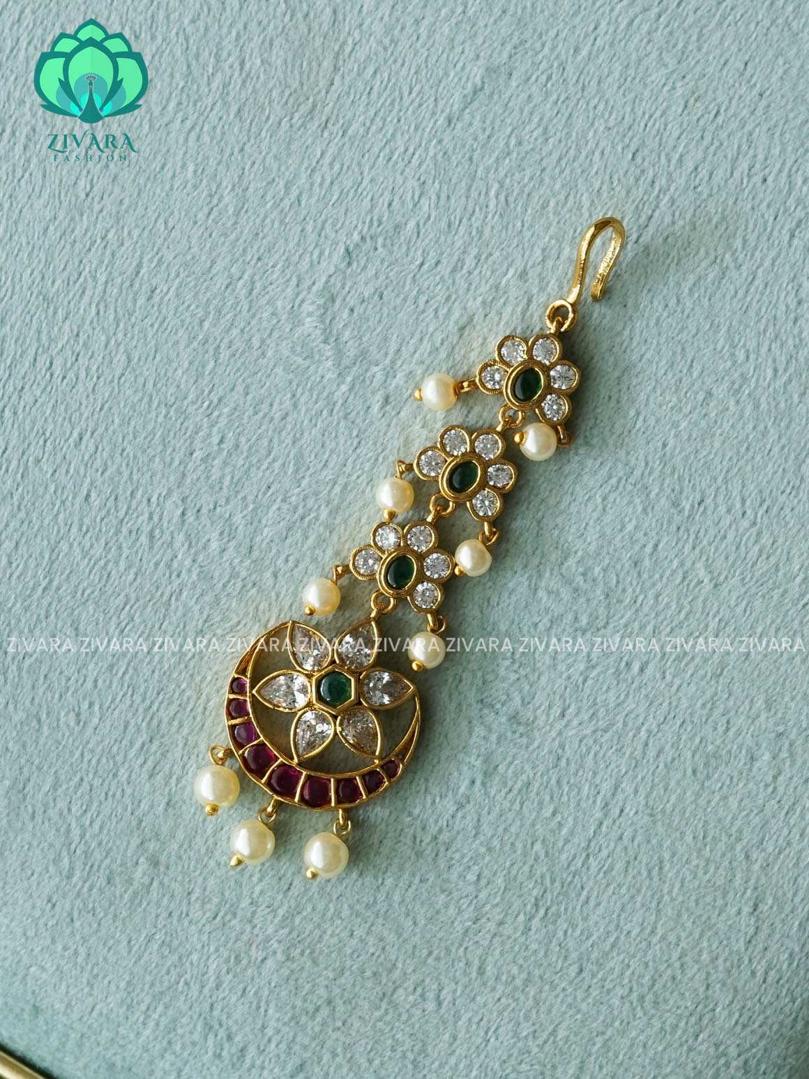 CHAND FLOWER CHUTTI  bridal head accessory- latest bridal collection - Zivara fashion