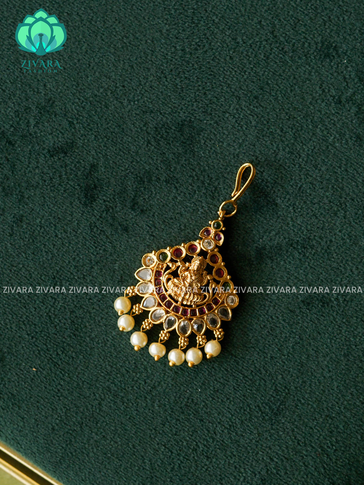 TEMPLE PEACOCK MOTIF chutti  bridal head accessory- latest bridal collection - Zivara fashion