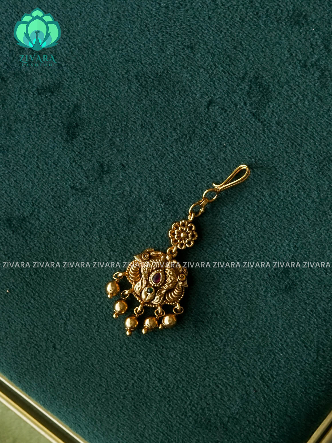 PEACOCK MOTIF chutti  bridal head accessory- latest bridal collection - Zivara fashion