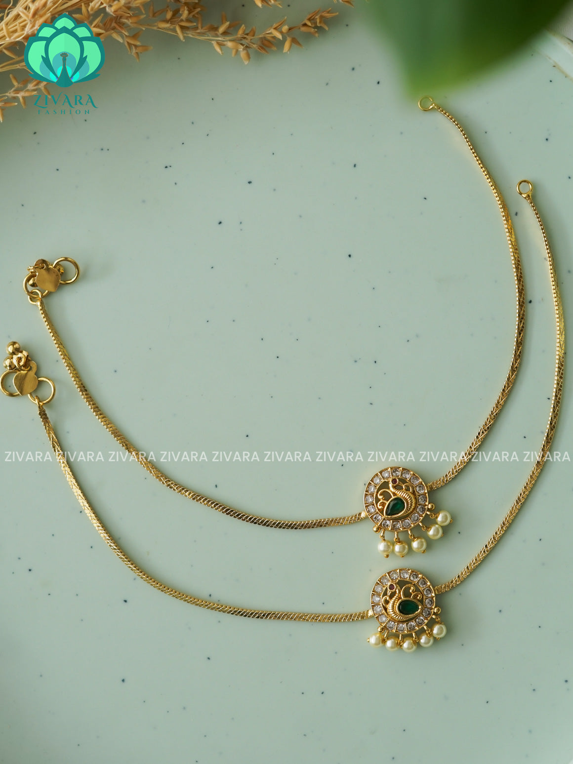 ANNAM - PREMIUM MATTE  Trending occasional wear anklets for women- latest jewellery- ZIVARA FASHION