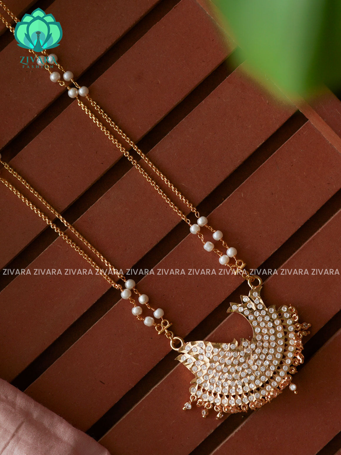 24" MICROGOLD POLISH IMPON DOLLAR  with premium gold polish CHAIN -Traditional south indian premium neckwear without earrings- Zivara Fashion- latest jewellery design