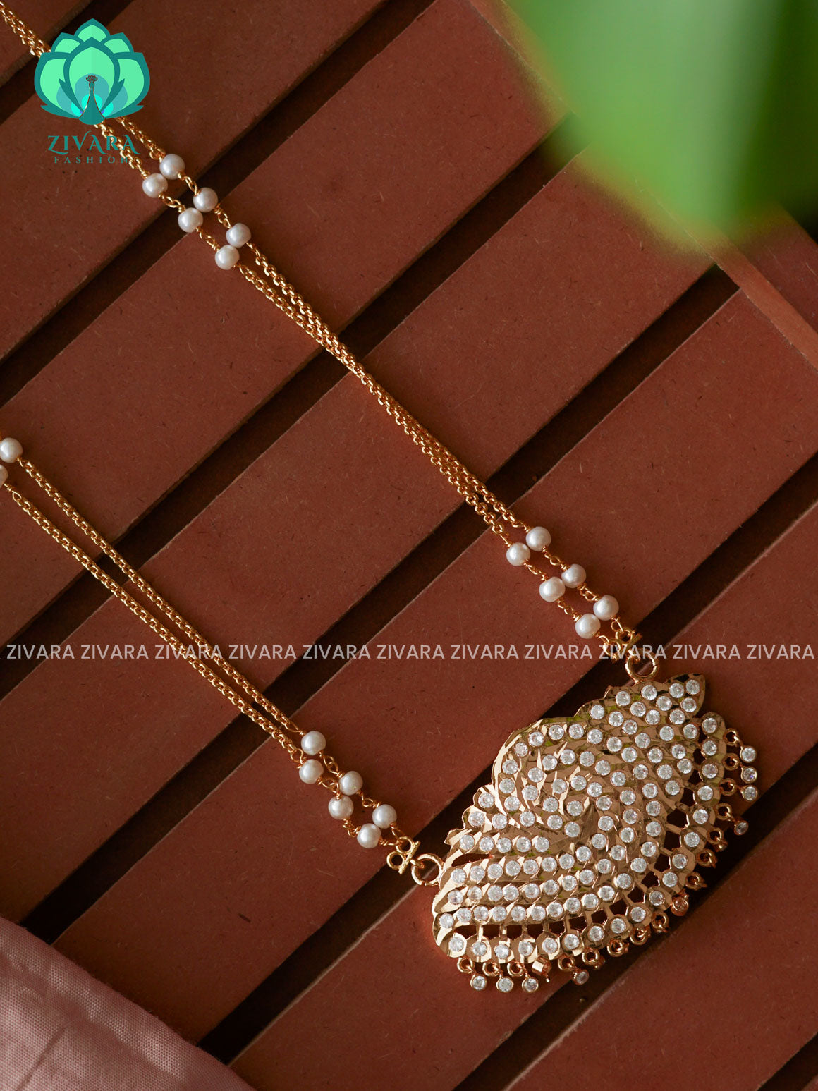 24" MICROGOLD POLISH IMPON DOLLAR  with premium gold polish CHAIN -Traditional south indian premium neckwear without earrings- Zivara Fashion- latest jewellery design