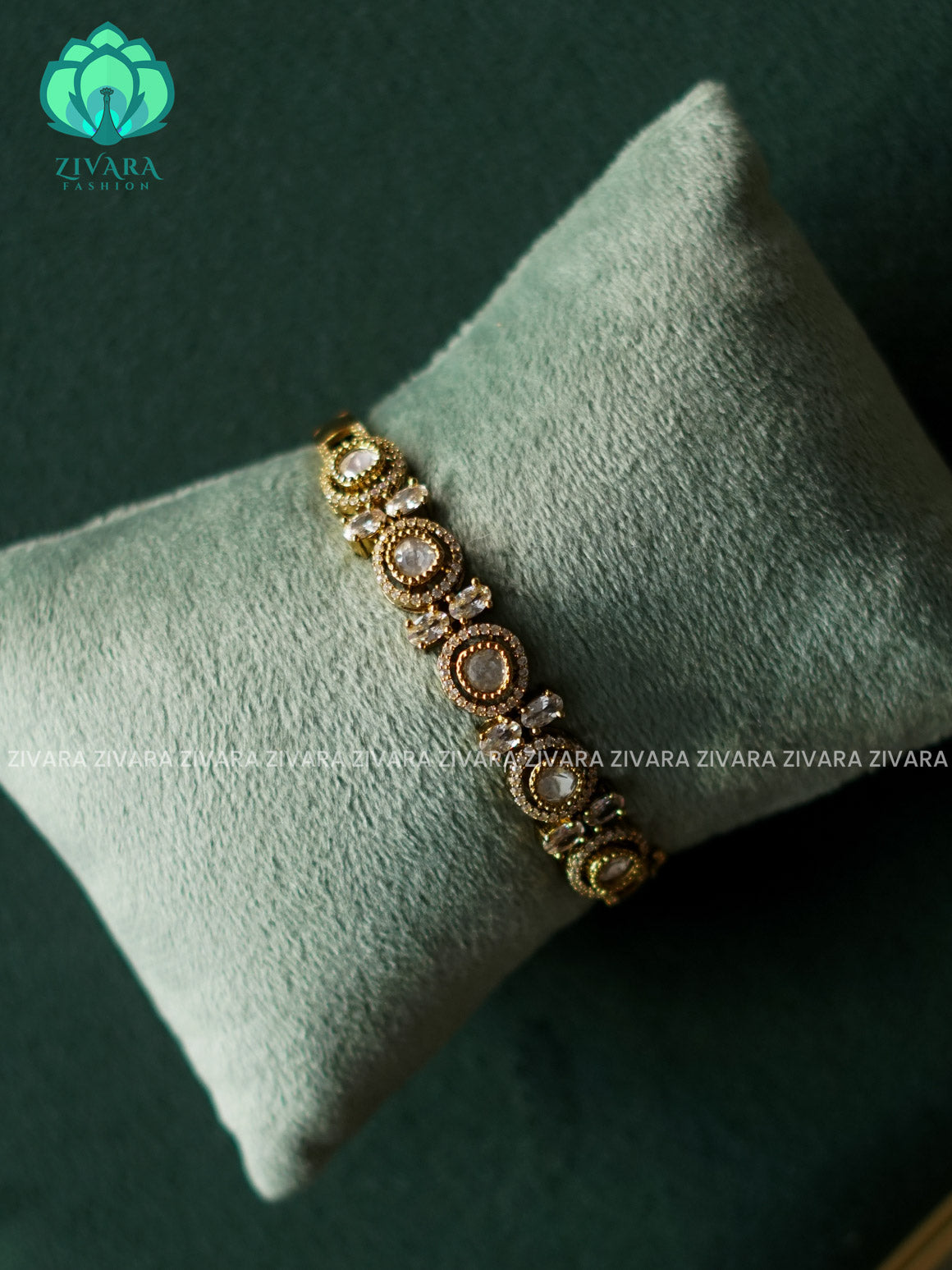 WHITE 1 piece free size KADA -Premium MATTE finish kada bangle- latest jewellery collection- Zivara Fashion