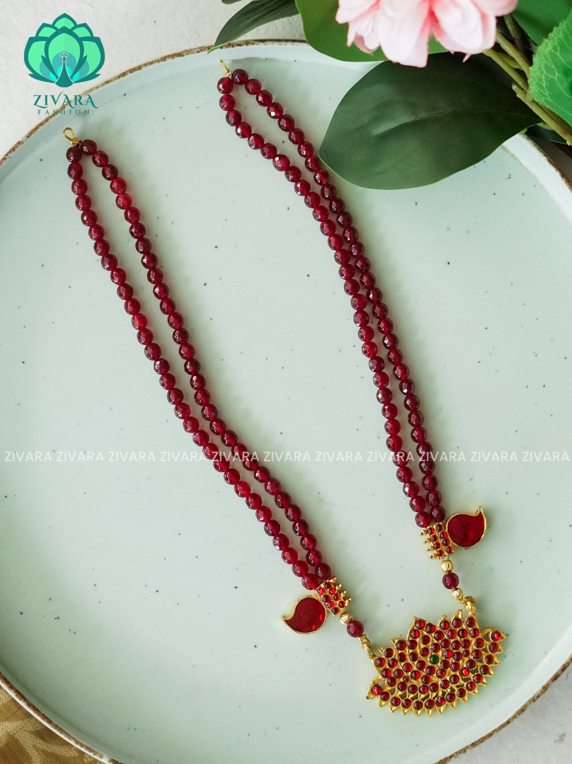 JHANAVI   - HANDMADE LONG NECKWEAR- latest kemp dance jewellery collection