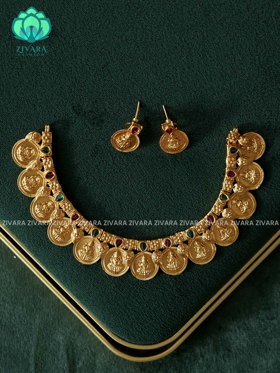 Coin neckwear  - Traditional south indian premium neckwear- Zivara Fashion- latest jewellery design