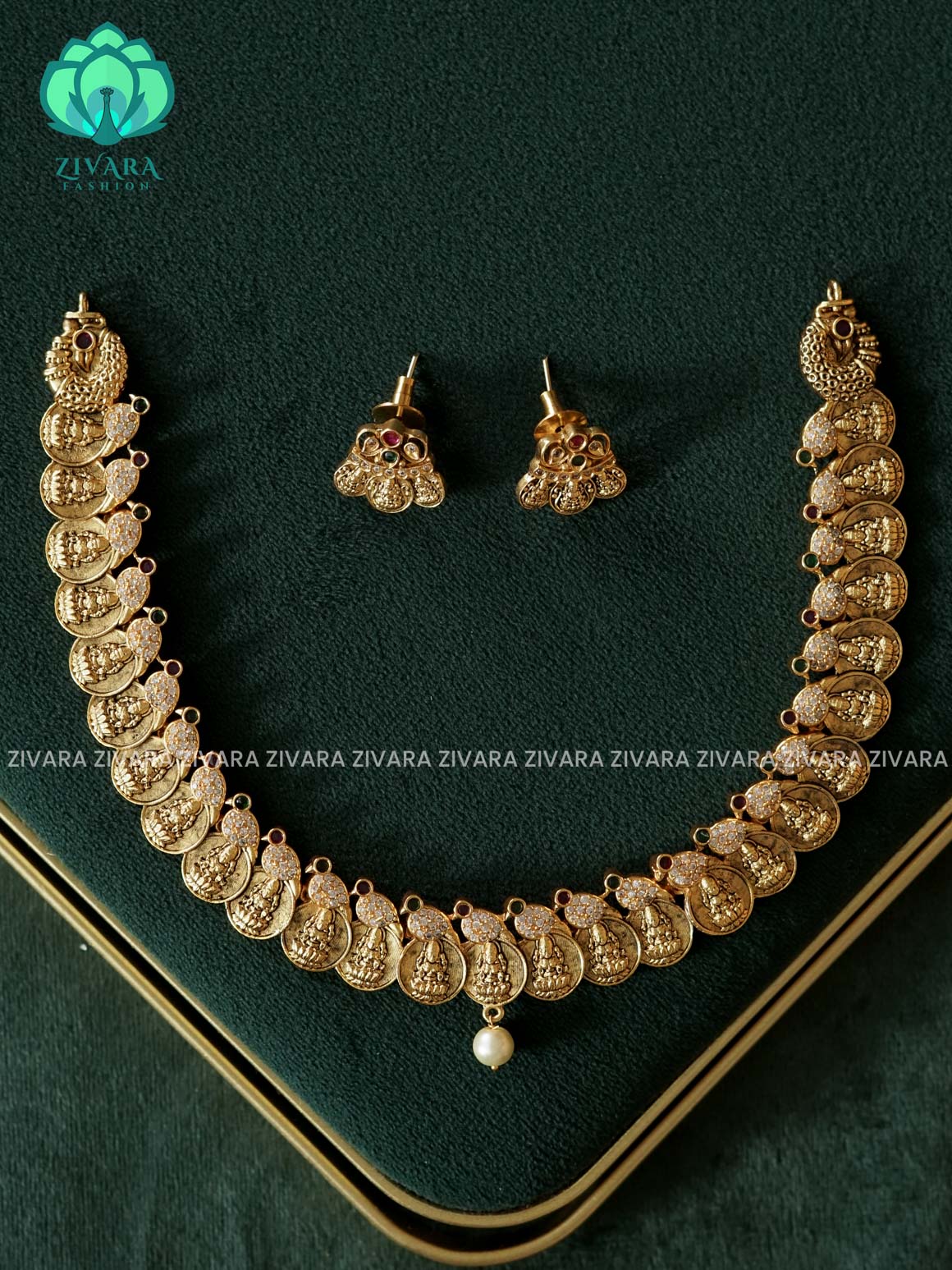 Coin neckwear  - Traditional south indian premium neckwear- Zivara Fashion- latest jewellery design