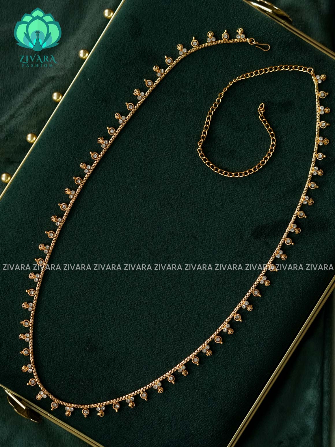 2 in 1 Cute  simple hipbelt cum haaram - Premium quality latest  jewellery collection-south indian jewellery