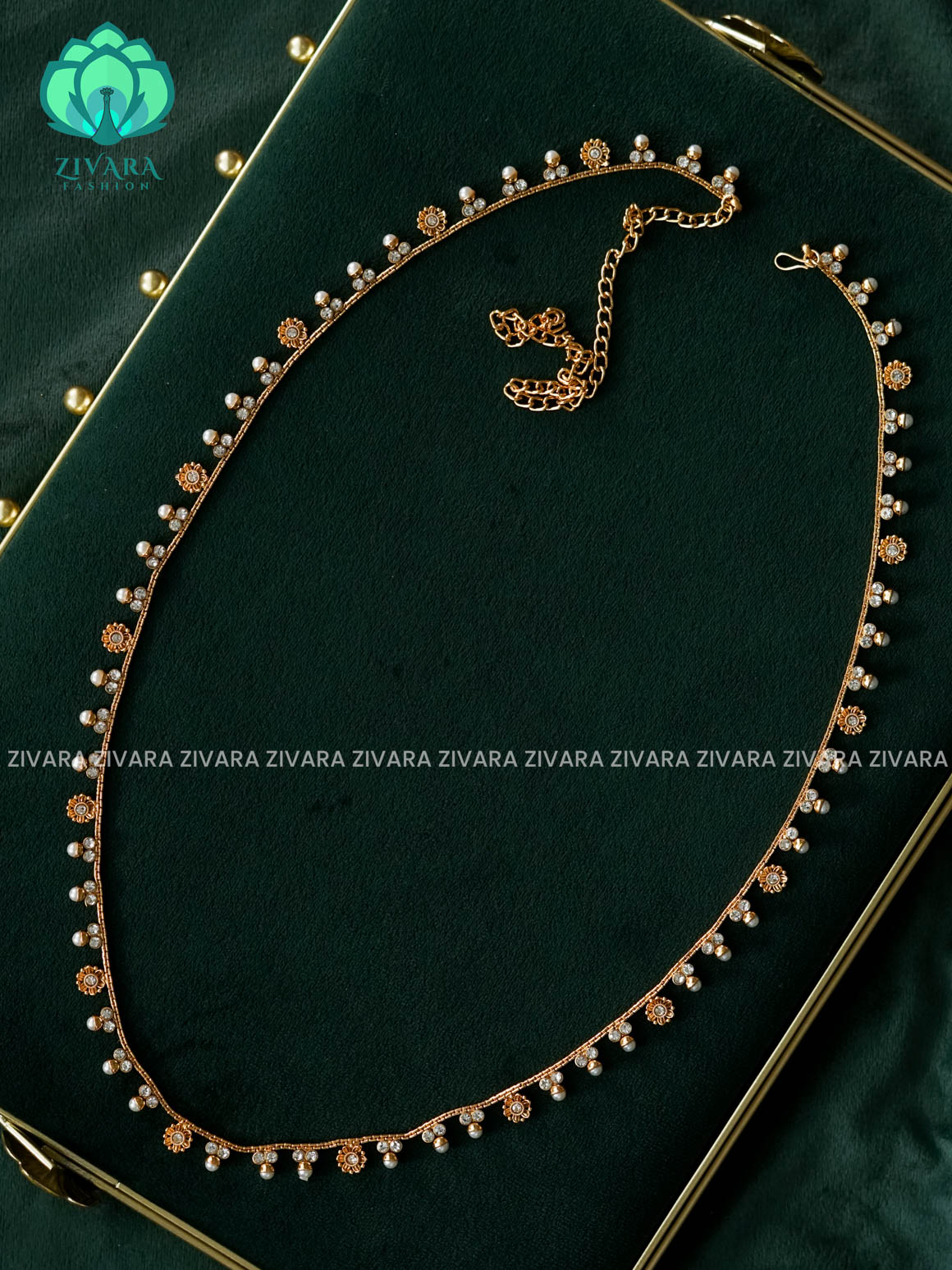 2 in 1 Cute flower hipbelt cum haaram - Premium quality latest  jewellery collection-south indian jewellery