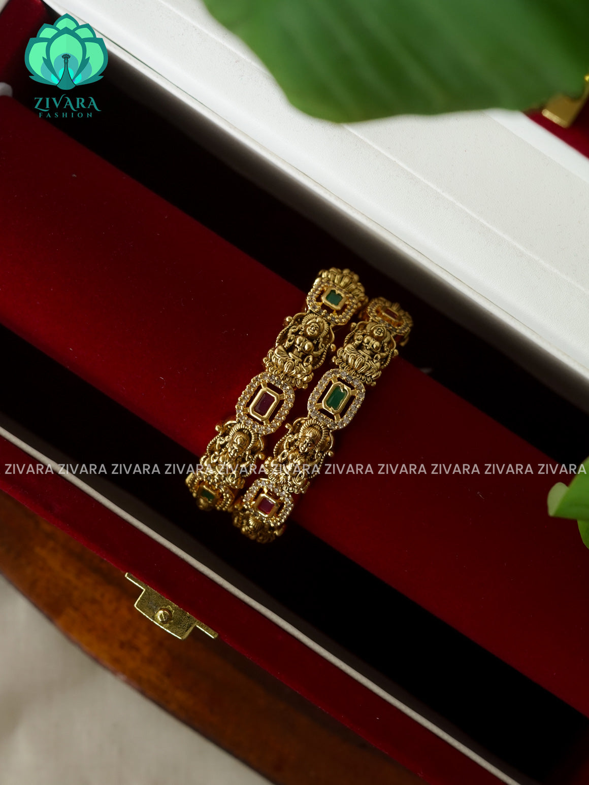 TEMPLE BANGLES - 2 PIECE KIDS EXCLUSIVE BANGLES  -ZIVARA FASHION